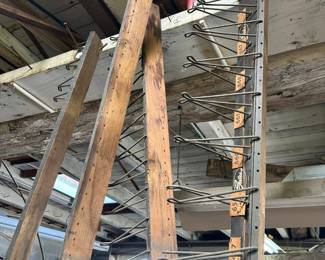Vintage car part or hardware store display racks