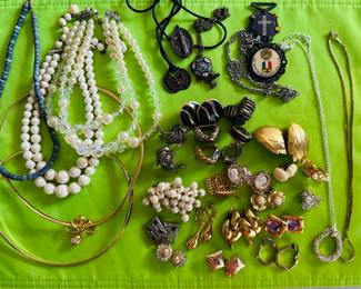 Necklaces, Clip Earrings ………