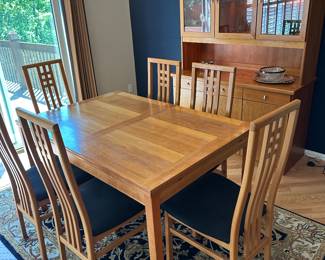 Made in Italy purchased at House of Denmark Dining Room Table and 6 Chairs
(CARPET NOT FOR SALE)