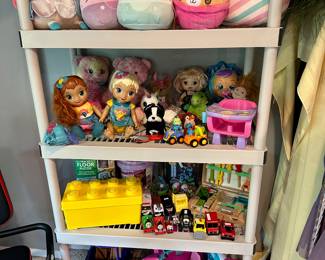 Squishmallows, Barbie Plane, Barbie Car, Baby Alive and Baby Alive that Grows, Legos, etc