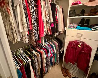 Lots of Chico’s clothing, also White House/Black Market, Loft, Under Armor, LL Bean, Michael Kors, Nike, Express….