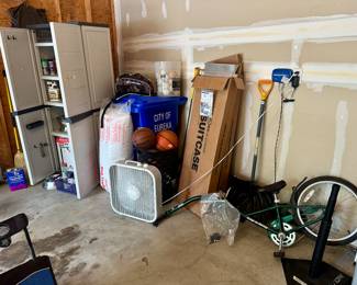 Tag-a-long Bike, Storage Cabinet, Wheel Chair Ramp