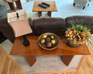 Foyer Table, Crate and Barrel Lamp
