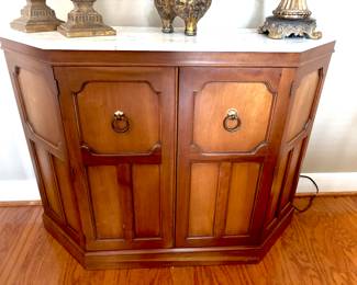 Classic marble top cabinet