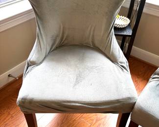Slip covered chairs