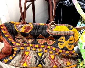 Kilim carpet bag