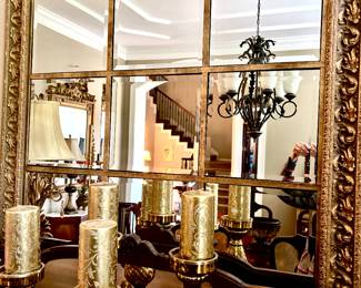 Impressive large paned mirror