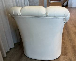 Pair of pebble textured pleather reupholstered chairs (matches the upholstery on the antique sofa). Pair $600. Each measures 32"H x 31"W x 29"D. Call Patty (or text) with offers to buy and setup a pickup. We will make pickup easy for you! 847-772-0404.