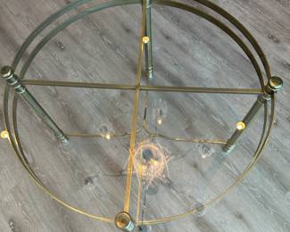 Beautiful brass and glass round table with 6 Hickory reupholstered chairs (only 4 shown). All for $1200. Call Patty (or text) with offers to buy and setup a pickup. We will make pickup easy for you! 847-772-0404.
