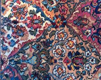 Karastan small area rug #2 measures 68" long (including fringe) x 34" wide. $175. Call Patty (or text) with offers to buy and setup a pickup. We will make pickup easy for you! 847-772-0404.