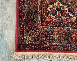 Karastan area rug measures 68" wide x 119" long (including fringe). $1200. Call Patty (or text) with offers to buy and setup a pickup. We will make pickup easy for you! 847-772-0404.