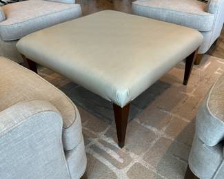 Custom made square coffee table/square bench. Measures 18"H x 36" square. The circular indentation on the top is temporary from a plate that was resting on top. $400. Call Patty (or text) with offers to buy and setup a pickup. We will make pickup easy for you! 847-772-0404.