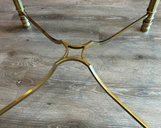 Beautiful brass and glass round table with 6 Hickory reupholstered chairs (only 4 shown). All for $1200. Call Patty (or text) with offers to buy and setup a pickup. We will make pickup easy for you! 847-772-0404.