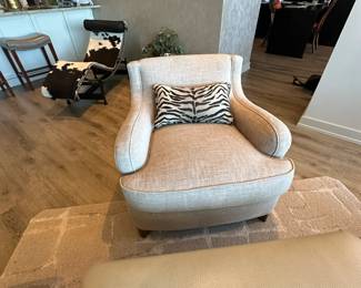 Century Essentials Armchairs (Retail $2500) in neutral fabric in excellent condition $500 each. Measures 30"H x 32"W x 32"D. Call Patty (or text) with offers to buy and setup a pickup. We will make pickup easy for you! 847-772-0404.