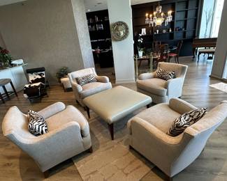 Century Essentials Armchairs (Retail $2500) in neutral fabric in excellent condition $500 each. Call Patty (or text) with offers to buy and setup a pickup. We will make pickup easy for you! 847-772-0404.