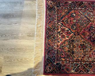 Karastan small area rug #2 measures 68" long (including fringe) x 34" wide. $175. Call Patty (or text) with offers to buy and setup a pickup. We will make pickup easy for you! 847-772-0404.