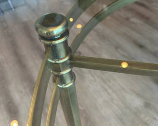 Beautiful brass and glass round table with 6 Hickory reupholstered chairs (only 4 shown). All for $1200. Call Patty (or text) with offers to buy and setup a pickup. We will make pickup easy for you! 847-772-0404.