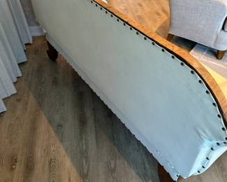 Fabulous reupholstered and restored antique sofa in a pleather pebble texture. Measures 38" tall x 80" long x 27" deep. $1200. Call Patty (or text) with offers to buy and setup a pickup. We will make pickup easy for you! 847-772-0404.