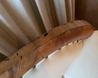 Fabulous reupholstered and restored antique sofa in a pleather pebble texture. Measures 38" tall x 80" long x 27" deep. $1200. Call Patty (or text) with offers to buy and setup a pickup. We will make pickup easy for you! 847-772-0404.