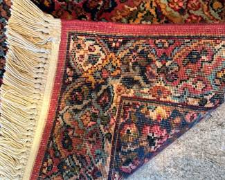 Karastan small area rug #2 measures 68" long (including fringe) x 34" wide. $175. Call Patty (or text) with offers to buy and setup a pickup. We will make pickup easy for you! 847-772-0404.