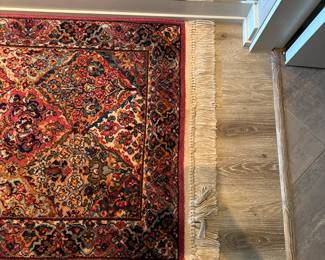 Karastan small area rug #2 measures 68" long (including fringe) x 34" wide. $175. Call Patty (or text) with offers to buy and setup a pickup. We will make pickup easy for you! 847-772-0404.