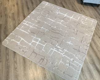 Custom Area Rug measures 7 feet x 7 feet by Davis & Davis Custom Rugs and Broadloom in Ecru Wool. $500. Call Patty (or text) with offers to buy and setup a pickup. We will make pickup easy for you! 847-772-0404.