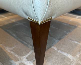 Custom made square coffee table/square bench. Measures 18"H x 36" square. The circular indentation on the top is temporary from a plate that was resting on top. $400. Call Patty (or text) with offers to buy and setup a pickup. We will make pickup easy for you! 847-772-0404.