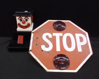 Stop Sign   Musical Clown Box