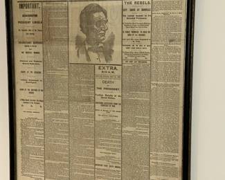Original 19th c Lincoln Paper