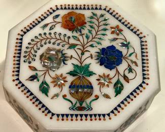 Stone inlay box