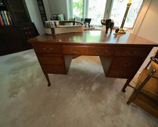Leather top desk