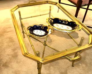 Brass tray table