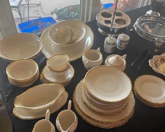 One of several sets of china