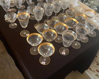 Vintage crystal glasses