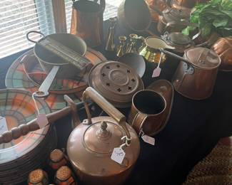 Vintage copper items