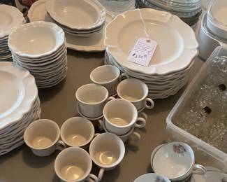 White china set