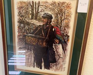 Organ grinder print