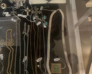 Jewelry gold , silver and costume