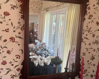 Mahogany mirror