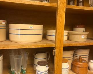 Vintage glasses and crockery