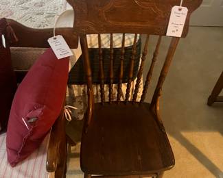 Pressed back chair