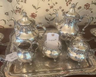 Sterling tea set
