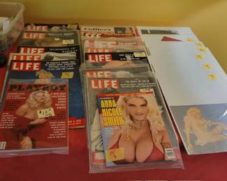 Vintage Life magazines. Many are Marilyn Monroe