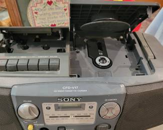 Sony radio, CD and cassette player