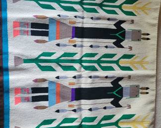 Native American hand woven rugs or wall decor