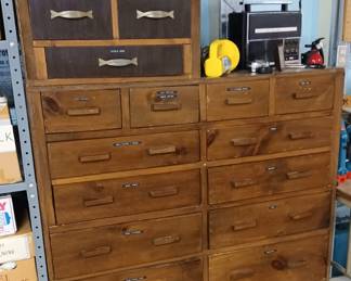 Wooden cabinet with drawers