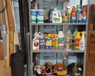 Extension cords, cleaning and shop chemicals