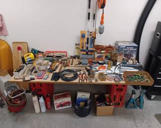 One of the tables of tools