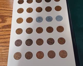 Indian head and wheat pennies