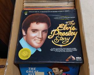 Huge assortment vintage records